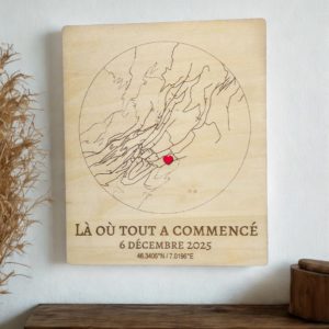 Affiche bois - Lieu de rencontre