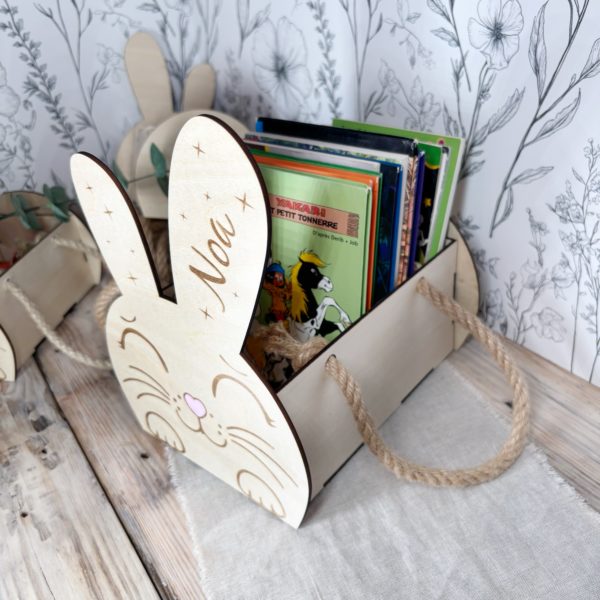 Panier lapin livre