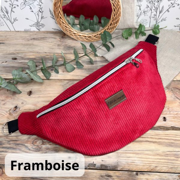 Sac banane framboise