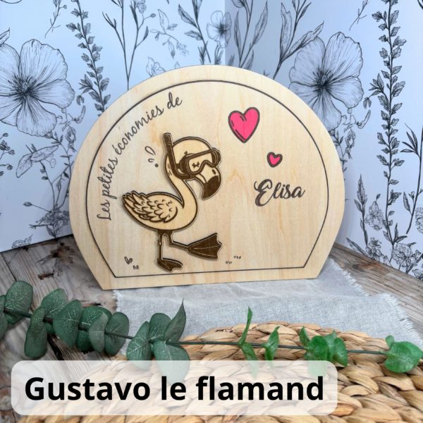 Tirelire en bois flamand