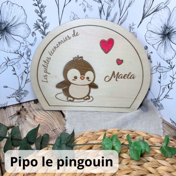 Tirelire en bois personnalisée – Image 7