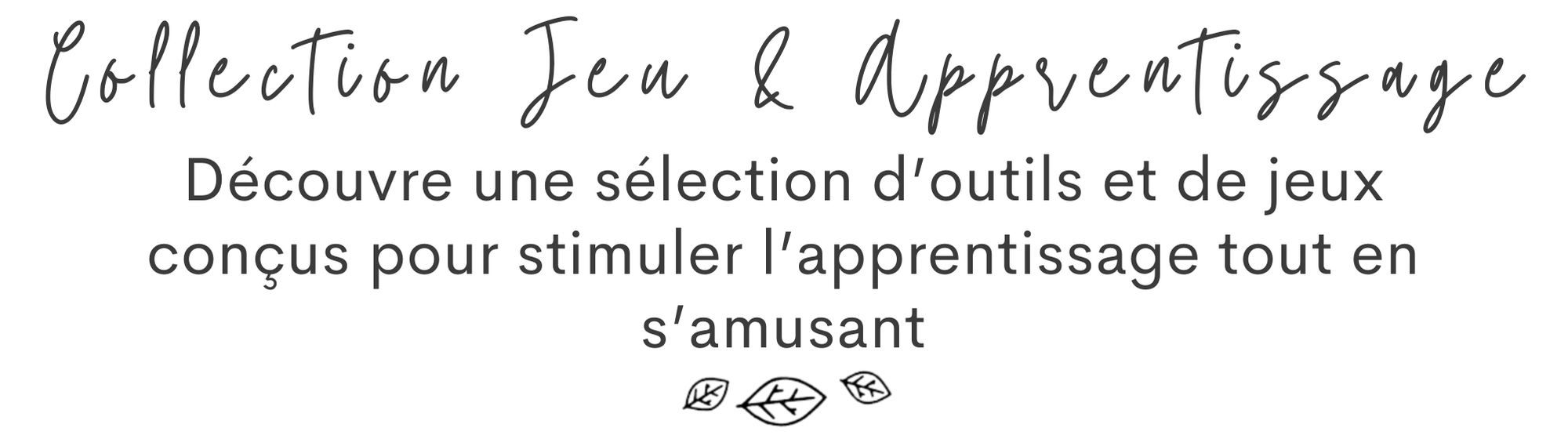 Jeu & Apprentissage