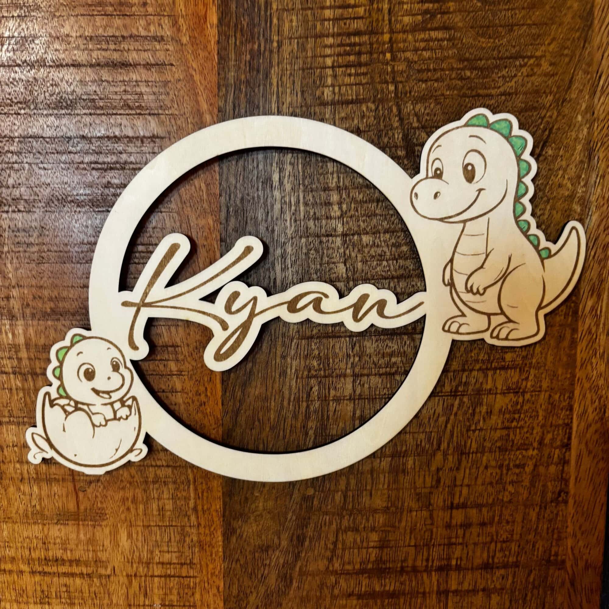 Plaque de porte Dino