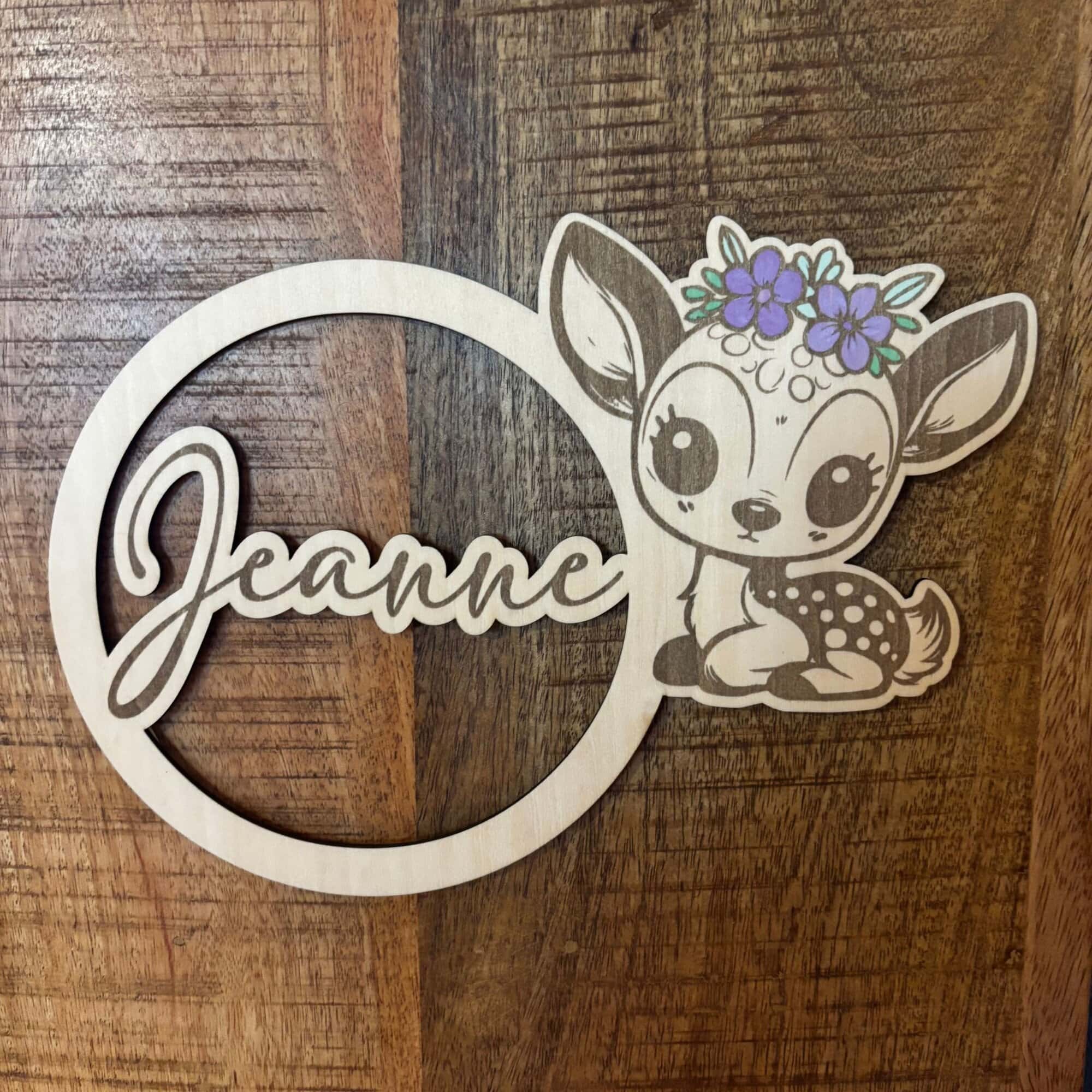 Plaque de porte Faon